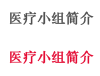  医疗小组简介